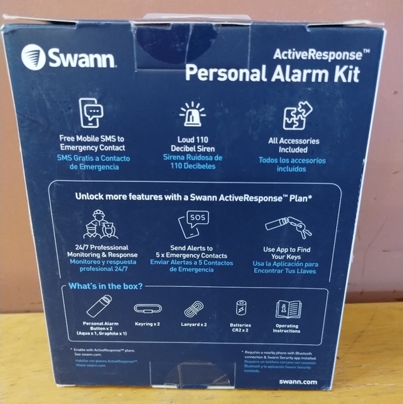 New Swann Active Response Personal Alarm Kit Mobile Security On The Go - Picture 4 of 5